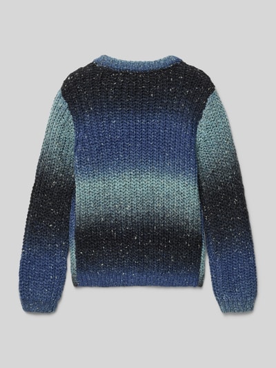 s.Oliver RED LABEL Regular fit gebreide pullover met ronde hals Blauw - 3