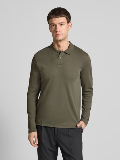 Christian Berg Men Regular Fit Poloshirt mit Knopfleiste Metallic Gruen 4