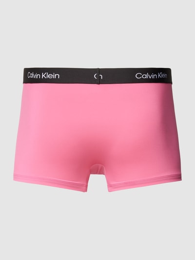 Calvin Klein Underwear Trunks met labelprint Felroze - 3