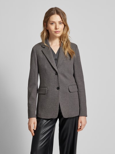 Windsor Blazer mit Pattentaschen Dunkelgrau Melange 4