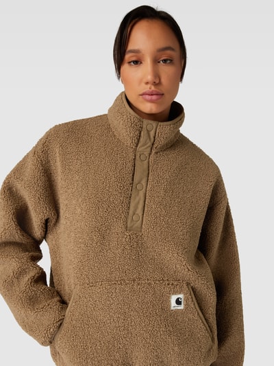 Carhartt Work In Progress Fleecepullover mit Känguru-Tasche Modell 'ELLIOT' Camel 3