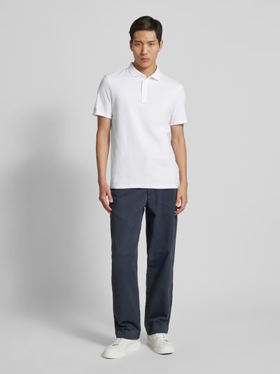 Strellson Poloshirt mit Strukturmuster Modell 'Fisher' Weiss 1