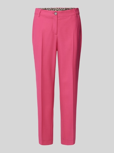 Marc Cain Slim Fit Anzughose mit Bügelfalten Pink 2