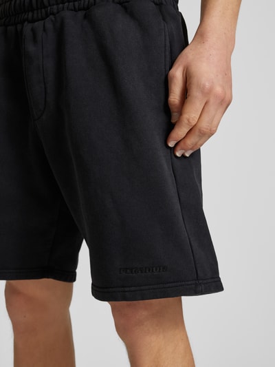 Pegador Sweatshorts mit Label-Stitching Black 3