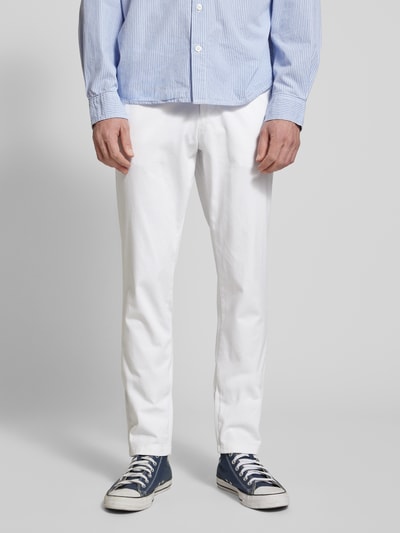 Jack & Jones Slim fit chino met ceintuurlussen, model 'MARCO BOWIE' Wit - 4