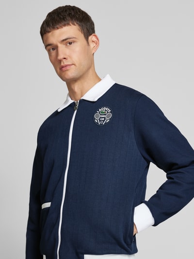 Lacoste Sweatjacke mit Label-Badge Dunkelblau 3