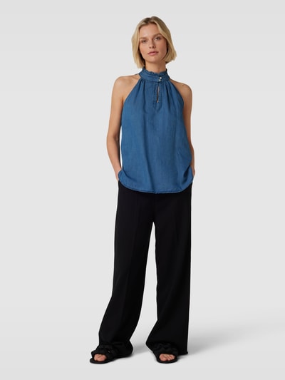 tonno & panna Jeansblouse met linnen, model 'Kimba' Jeans - 1