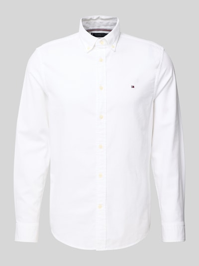 Tommy Hilfiger Slim Fit Freizeithemd aus reiner Baumwolle Weiss 2