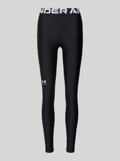 Under Armour Legginsy z nadrukiem z logo Czarny 1