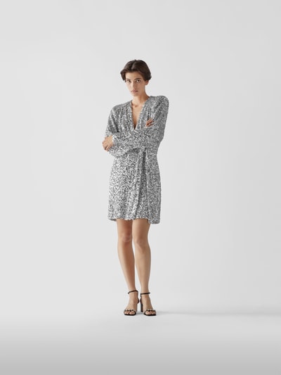 ROTATE BIRGER CHRISTENSEN Minikleid mit Paillettenbesatz Silber 1