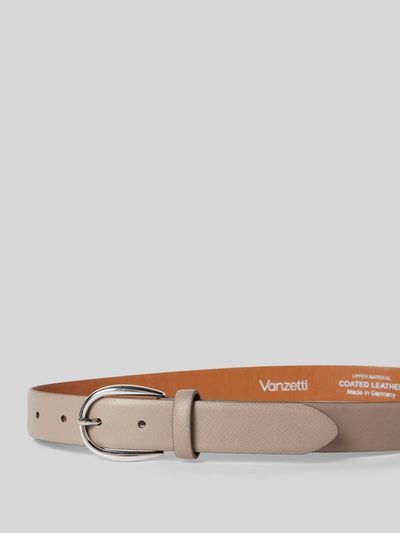 Vanzetti Leren riem met doornsluiting Taupe - 2