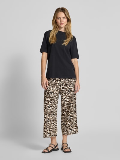 B.Young Linnen broek met elastische band, model 'FALAKKA' Zwart - 1