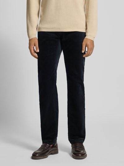 Pierre Cardin Regular Fit Cordhose mit Eingrifftaschen Modell 'Laval' Marine 4