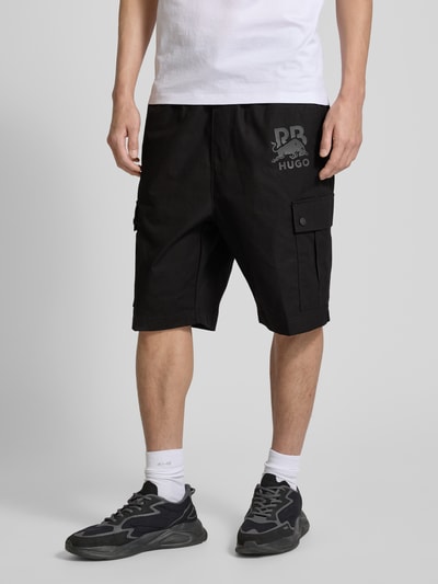 HUGO Cargoshorts mit elastischem Bund Modell 'Garlio' Black 4