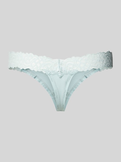 Calvin Klein Underwear String mit Spitzenbesatz Aqua 3