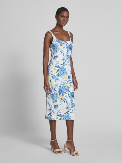 V by Vera Mont Cocktailjurk met vierkante hals Blauw - 1