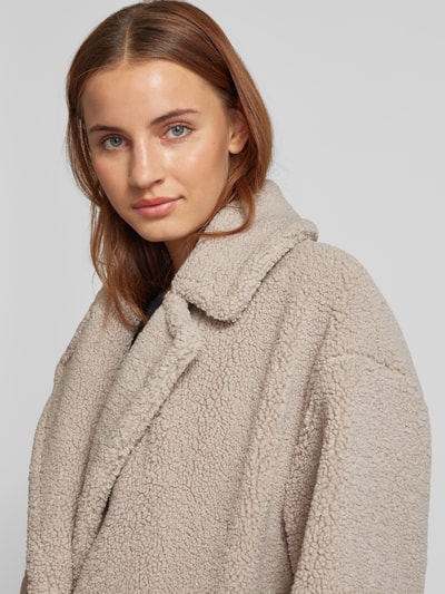 Cinque Lange jas in dubbele-laagjeslook, model 'FURRY' Beige - 3