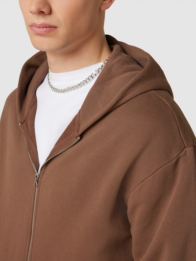 REVIEW Sweatjacke mit Kapuze Taupe 3