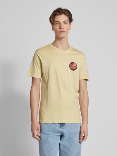 Rip Curl T-Shirt mit Label-Print Modell 'PASSAGE' Hellgelb 4