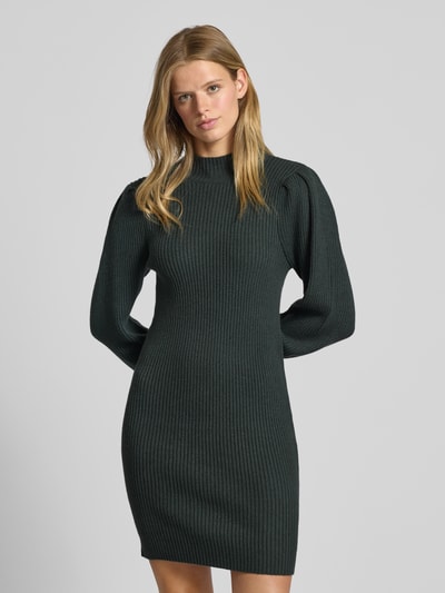 Only Comfort Fit Strickkleid aus Viskose-Mix Modell 'KATIA' Dunkelgruen 4