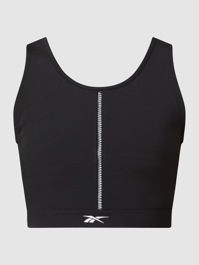 Reebok Active Crop Top mit Kontrasteinsätzen Black 2