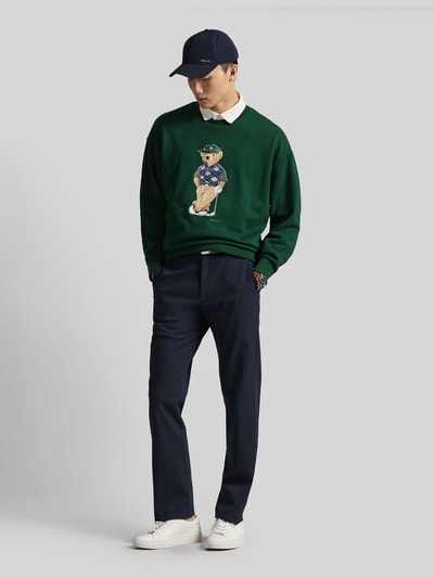 Polo Ralph Lauren Sweter z dzianiny z nadrukiem polo bear z wyhaftowaniem Zielony 1