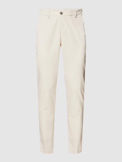 Casual Friday Broek met labeldetail, model 'Philip 2.0' Offwhite - 2