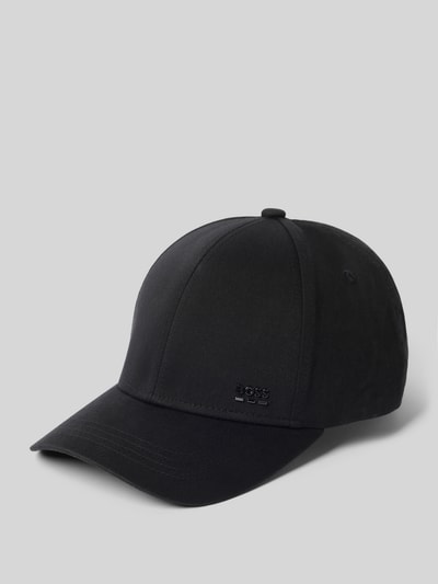 Produktfoto, Basecap aus reiner Baumwolle Modell 'ZED-BOSS-ME' von BOSS in Schwarz mit Label-Applikation, feine Webstruktur, verstellbarer Riegel.