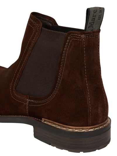 Marc O'Polo Chelsea Boots aus Veloursleder Dunkelbraun 2