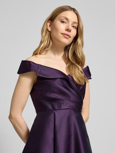 Adrianna Papell Cocktailkleid im Off-Shoulder-Look Bordeaux 3