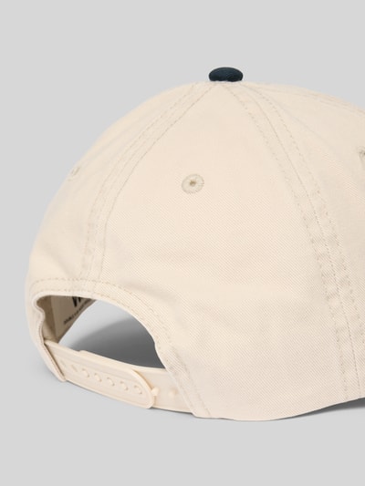 Wood Wood Basecap mit Label-Stitching Offwhite 3