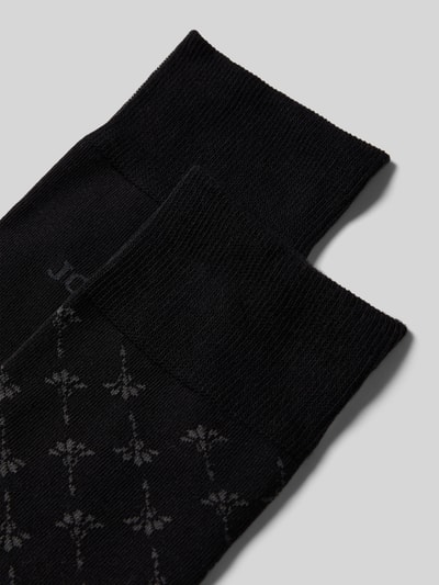 JOOP! Collection Sokken met elastische ribboordjes in een set van 2 paar Zwart - 2