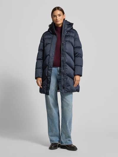 Blauer Usa Steppmantel mit Kapuze Modell 'OPERA' Dunkelblau 1