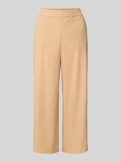 Raffaello Rossi Kuloty z szeroką nogawką i elastycznym pasem model ‘JOLIE’ Camel 2