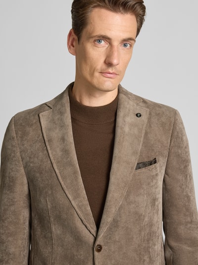 Carl Gross 2-Knopf-Sakko mit Reverskragen Modell 'Theo' Camel 3