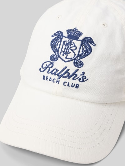 Polo Ralph Lauren Basecap mit Label Stitching Weiss 3