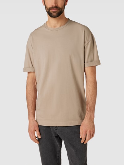 Drykorn T-Shirt mit fixierten Ärmelumschlägen Modell 'THILO' Beige 4