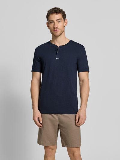 s.Oliver RED LABEL Regular Fit T-Shirt aus reiner Baumwolle Marine 4