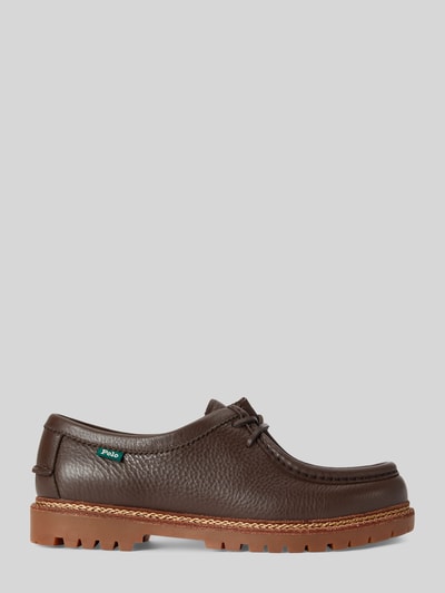 Polo Ralph Lauren Schnürschuhe aus echtem Rindsleder Modell 'JETT APRON' Dunkelbraun 2