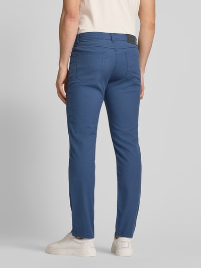 Christian Berg Men Tapered Fit Chino mit Strukturmuster Ocean 5