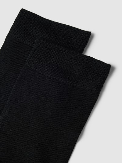 camano Socken mit Label-Detail Modell 'SILKY FEEL' Black 2