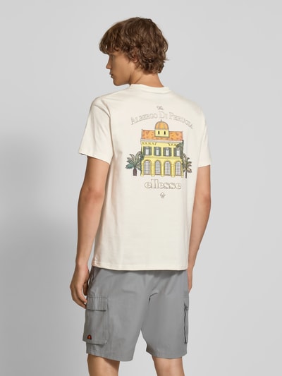 Ellesse T-Shirt mit Motiv-Print Modell 'PIAZZO' Offwhite 5