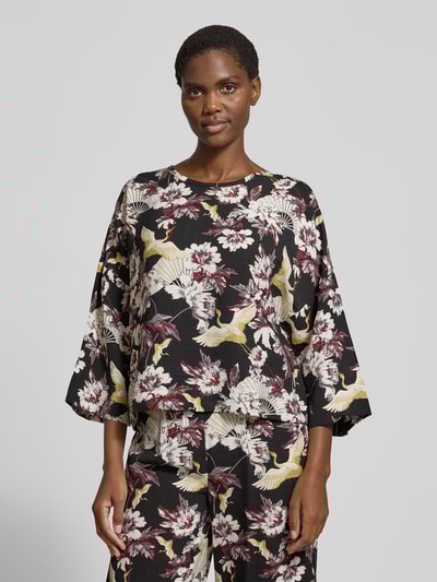 GUIDO MARIA KRETSCHMER WOMAN Blusenshirt mit 3/4-Ärmel Modell 'Orelia' Black 4