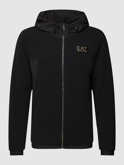 EA7 Emporio Armani Sweatjacke mit Label-Patch Black 2