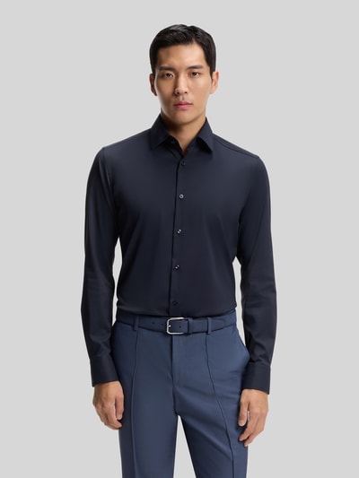 BOSS Slim Fit Businesshemd aus Stretch-Twill Modell 'P-HANK-KENT-C1-222' Marine 4