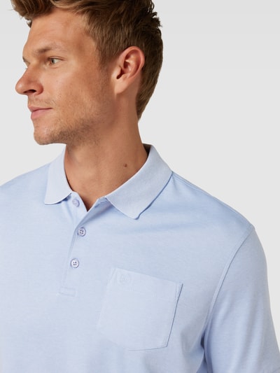 bugatti Poloshirt mit Polokragen Hellblau 3