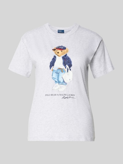 Polo Ralph Lauren Regular Fit T-Shirt mit Polo Bear Print Hellgrau Melange 2