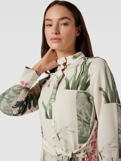 Ted Baker Midi-jurk met all-over bloemenprint, model 'TAYLA' Offwhite - 3