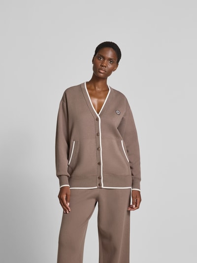 Kenzo Oversized Jacke aus Woll-Mix Taupe 4