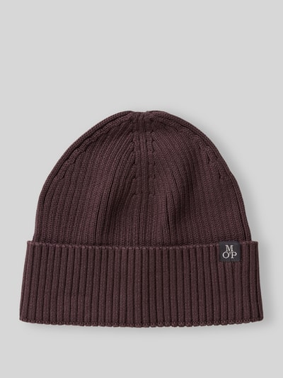 Marc O'Polo Mütze mit Label-Patch Bordeaux 1